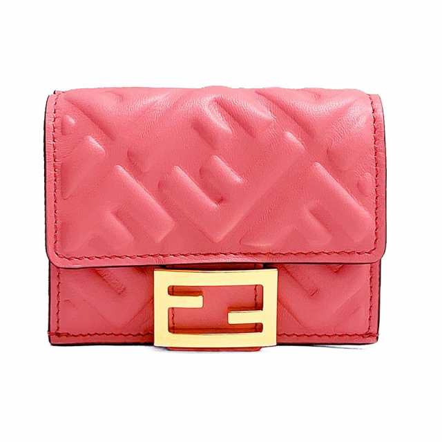 新品】FENDI 三つ折り財布 ピンク | nate-hospital.com